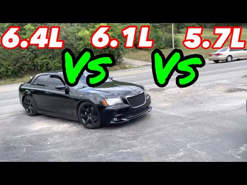 Chrysler 300: 5.7L HEMI Vs 6.1L HEMI Vs 6.4L HEMI!