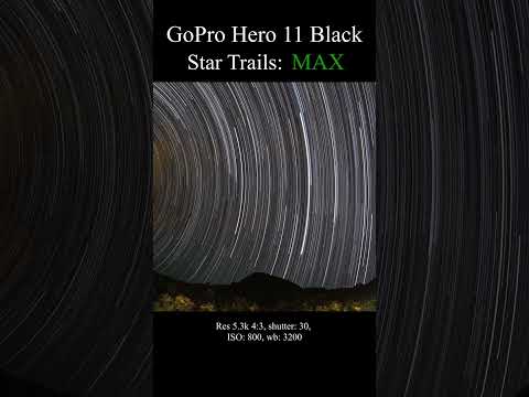 Star trails with a GoPro ??? GoPro Hero 11 Black #shorts