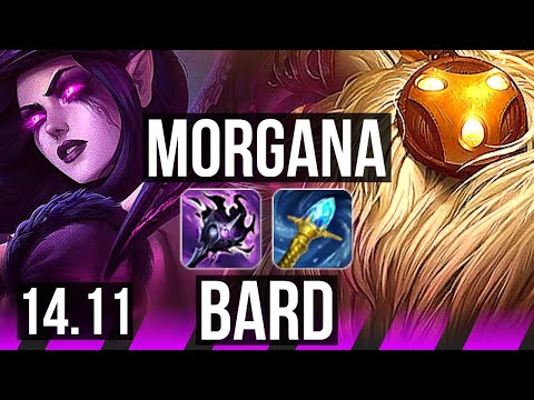 MORGANA & Jhin vs BARD & Smolder (SUP) | 6k comeback, 26k DMG | EUW Diamond | 14.11