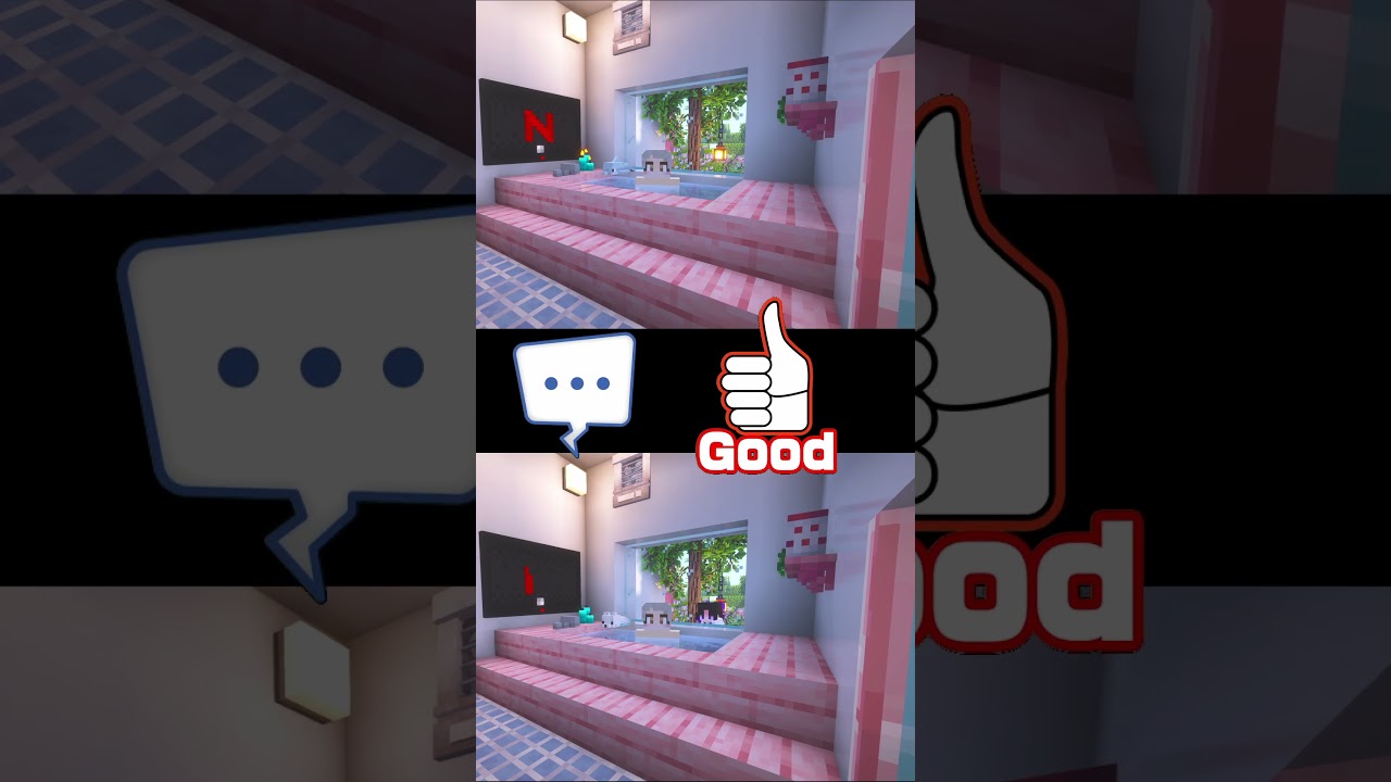 お風呂の間違い探し！ #ぱちしゅう #マイクラ  #minecraft