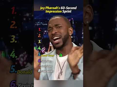 Jay Pharoah's 60-Second Impression Sprint