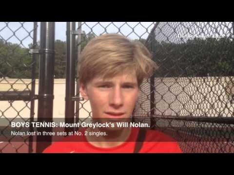 BOYS TENNIS: Will Nolan reflects on Greylock's successful season.
