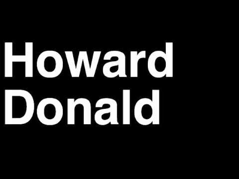 How to Pronounce Howard Donald Take That UK Boy Band Music Video Songs Lyrics Tour Concert Interview