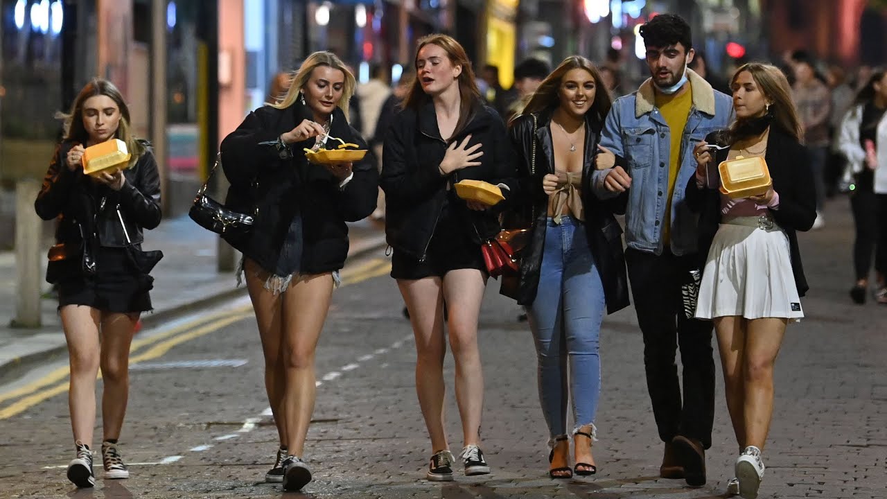 Revellers take to the streets as last orders are called in Liverpool