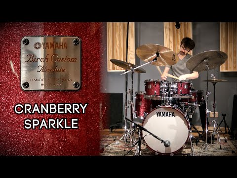 YAMAHA Birch Custom Absolute - Cranberry Sparkle