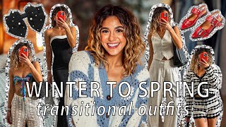 BEACH VACATION OUTFITS + WINTER TO SPRING TRANSITIONAL LOOKS! ft. Lulus, swim, flats, trends | 2024