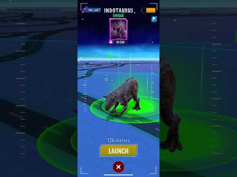 Darting Indotaurus in Jurassic World Alive!