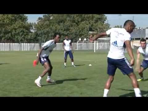 Bakary Koné training in Tola Vologe (Lyon training ground)