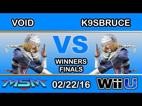 MSM 38 - 2GG | VoiD (Sheik) Vs. K9sBruce (Sheik) Winners Finals - Smash Wii U