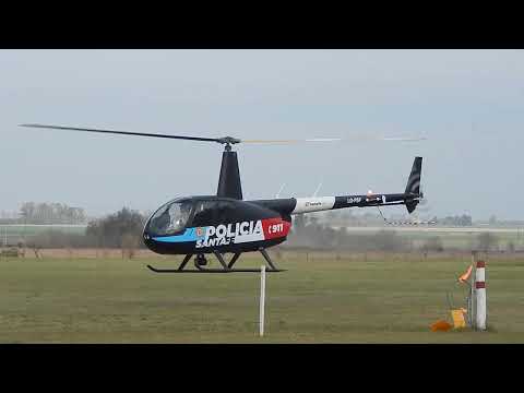 Robinson R44 de la Policía de Santa Fe  Aeroclub Las Rosas