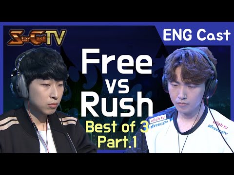 [ENG] Free vs Rush on Optimizer (PvT, Bo3) Part1 [08.13]  - Starcraft Remastered