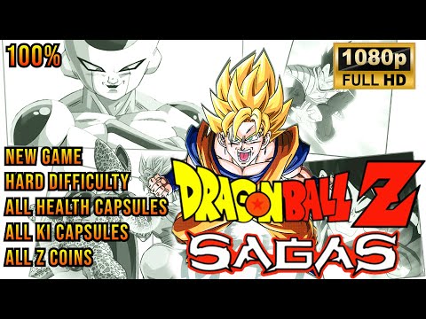 Dragon Ball Z Sagas - Full Playthrough 100% - Hard