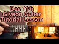 dec 11th - Giveon // Easy Guitar Tutorial, Lesson, Chords