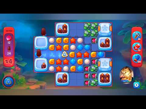 фишдом 2022  #  10768 уровень - прохождение без бустеров # Fishdom,   10768  level - no Boosters.