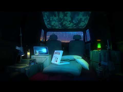 Zombie Apocalypse | Van Driving Ambience | Rain Sounds | ASMR