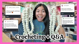 Too Much Competition? More Sales? Staying Organized? Crocheting A Jumbo Octopus While Doing a Q&A! 🧶