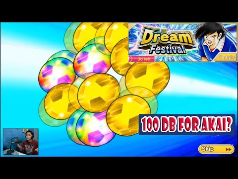 100 DB FOR AKAI = 4 SSR??? NICEE - CAPTAIN TSUBASA DREAM TEAM