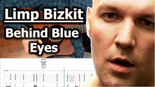 Limp Bizkit - Behind Blue Eyes| Guitar Tabs Tutorial