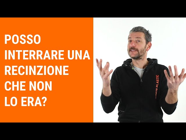 Posso interrare una recinzione che non lo era?