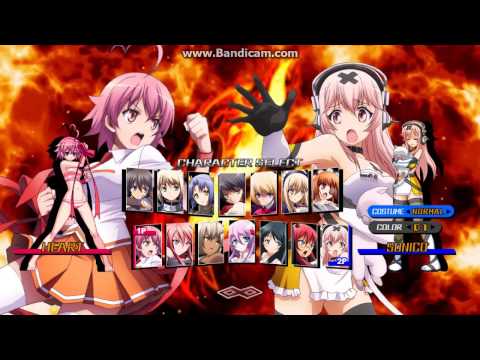 Heart Aino Vs Sonico (Nitroplus Blasterz Heroines Infinite Duel pc )