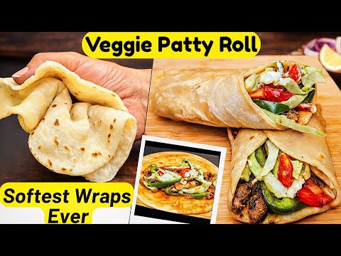 Veggie Wrap Recipe | Patty Wraps | Kabab Roll Recipe | Veg Kabab Roll