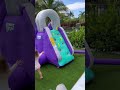 Surprising our toddler with a massive water slide!!