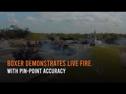 Boxer demonstrates live fire with pin-point accuracy