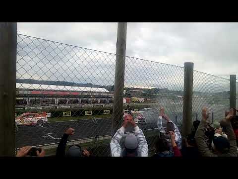Shane Van Gisbergen victory burnout at the last ever Pukekohe supercars