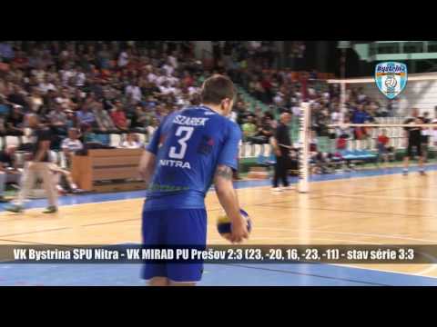 VIDEO zostrih Nitra Presov finale 6 volejbal