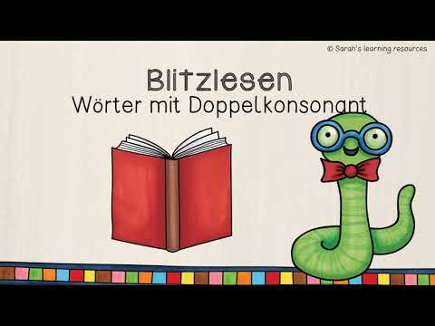 Blitzlesen -  Wörter mit Doppelkonsonant