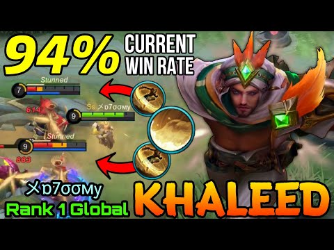 94% Current Win Rate Khaleed Unstoppable Offlaner! - Top 1 Global Khaleed メɒ7σσмy - MLBB