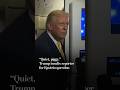 Quiet Piggy Trump Insults Reporter For Epstein Question