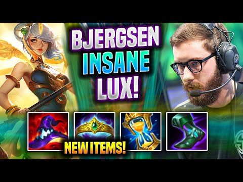 BJERGSEN IS INSANE WITH LUX NEW ITEMS! - TL Bjergsen Plays Lux MID vs Sylas! | Preseason 2022