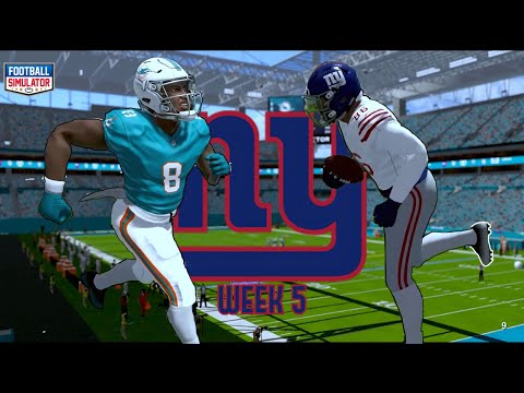 TYREEK HILL IS A MENACE! | Giants Season Week 5 | Football Simulator