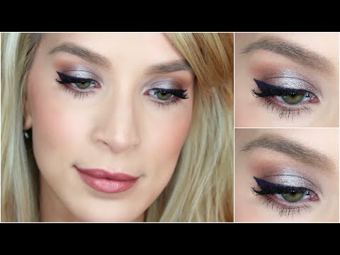 Spring Makeup Tutorial: Foiled Lavender Winged Liner Look | LeighAnnSays Video