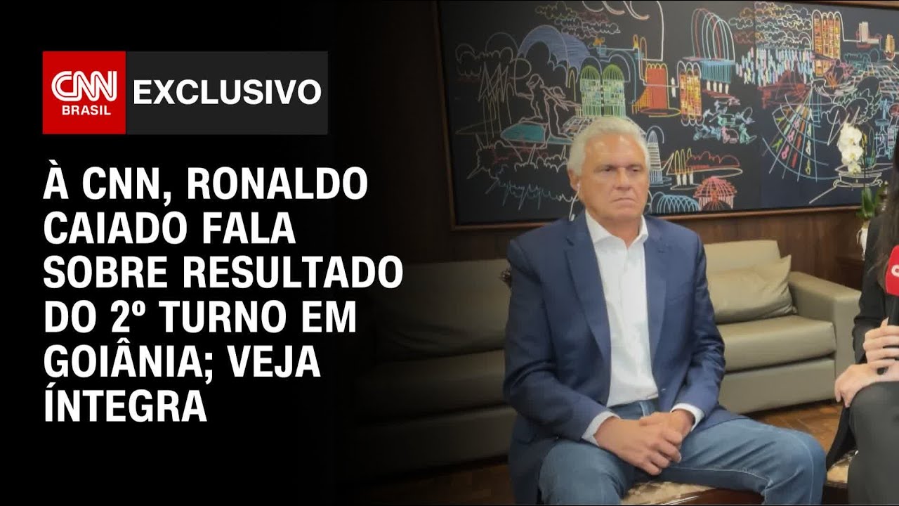 À CNN, Ronaldo Caiado fala sobre resultado do 2º turno em Goiânia; Veja íntegra | CNN 360º