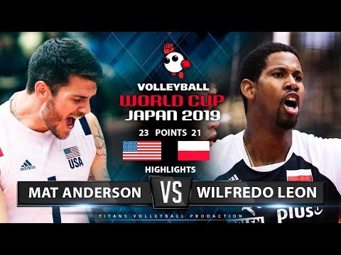 Matthew Anderson VS Wilfredo Leon | USA vs Poland | Highlights | Men's Volleyball World Cup 2019