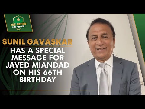 Cricketing Icon Sunil Gavaskar has a Special Message For Javed Miandad on his 66th Birthday | MA2L