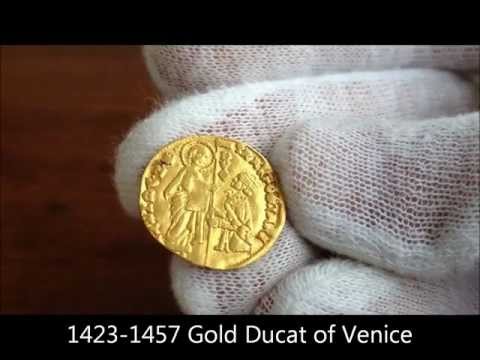 1423 - 1457 Gold ducat of Venice, minted  under Doge Francesco Foscari