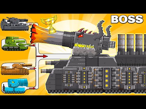 Monster tank: MEGA TANK vs IRON MORGAN - Cartoons about tank/Nina tank cartoon
