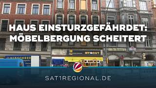 Einsturzgefährdetes Haus in Hamburg: Bergung von Möbeln scheitert