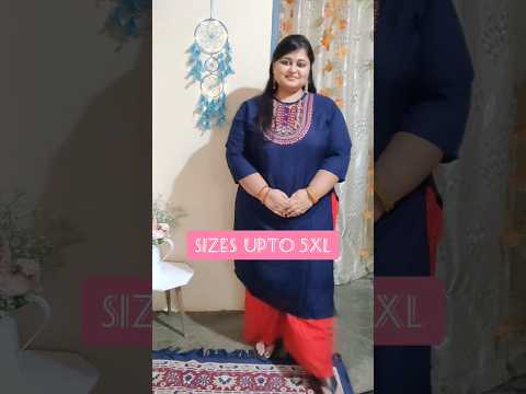 *Under ₹399* Plus Size Kurta from Flipkart up to size 5XL #youtubeshorts #ytshorts #plussize