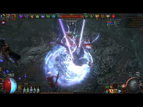 Path of Exile 3.22 Yellow Uber Eater Armour Aura Stacker Chieftain Showcase