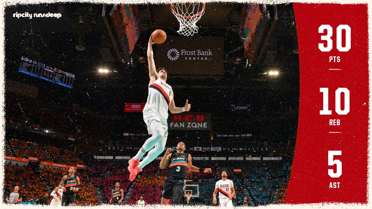 Deni Avdija First Blazer To Have 30-10-5 In A Playoff Game! | Portland Trail Blazers | April 19 2026
