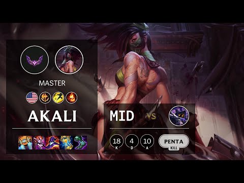 Akali Mid vs Veigar - NA Master Patch 12.5