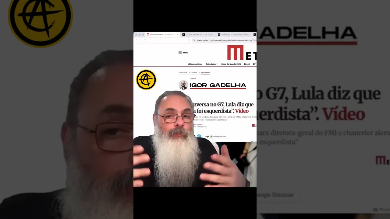 LULA MENTE sobre SER ESQUERDISTA no G7 para SOLTAR a MÃO da ESQUERDA: "O MUNDO NÃO é de ESQUERDA"