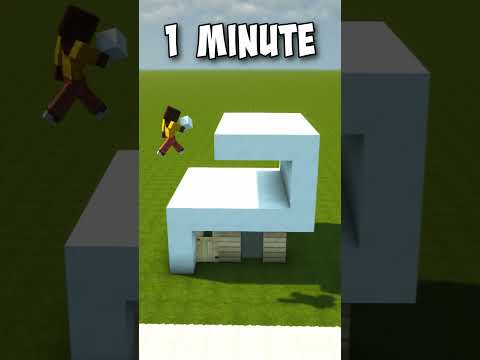Insane Minecraft Mansion Build in 10 Seconds!