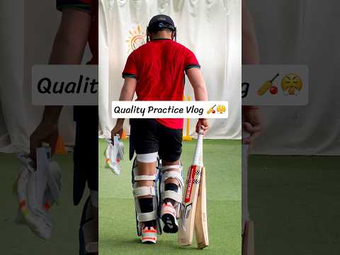 Quality Practice Vlog 🏏😤 #cricket #cricketshorts #cricketcomedy #cricketvlog #practicevlog
