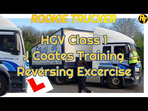Category C+E HGV/LGV Driving test reversing exercise J Coates HGV Services test and training day