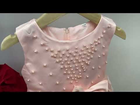 Праздничное платье на девочку с бусинами и пышной юбкой Изабель фиолетовое р. 90 см - фото 1 - id-p1921658759